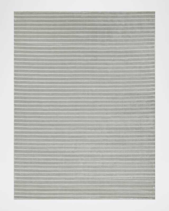 Amani Hand-Loomed Silver Rug, 12' x 15'